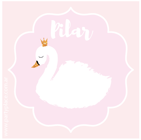 Stickers cuad. Cisne 16u Pers